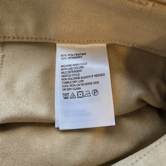 Tommy Bahama Salina Sands Womens Matchstick Pants Sz 8 Faux Suede - Picture 10 of 12